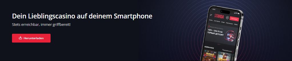 Starda Casino Mobile App auf dem Smartphone herunterladen und spielen